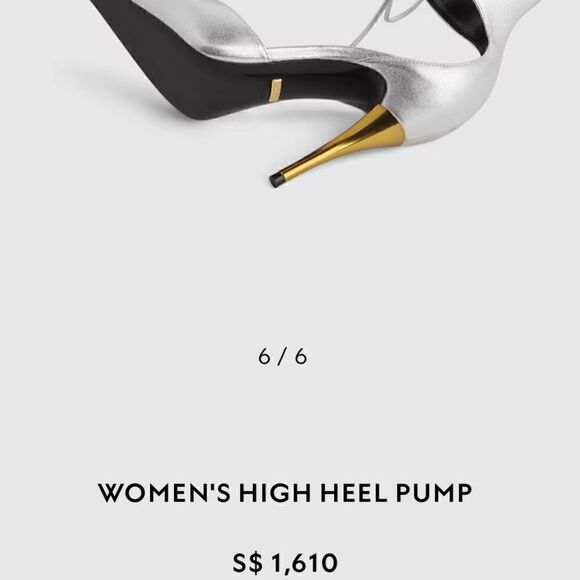 GUCCI PRISCILLA 105 METALLIC LEATHER PUMPS size 38.5 BRAND NEW IN BOX - Picture 6 of 15